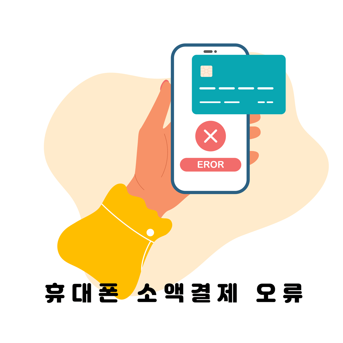 휴대폰 소액결제 오류 발생 시 원인 확인과 통신사별 해제 절차 개요 인포그래픽